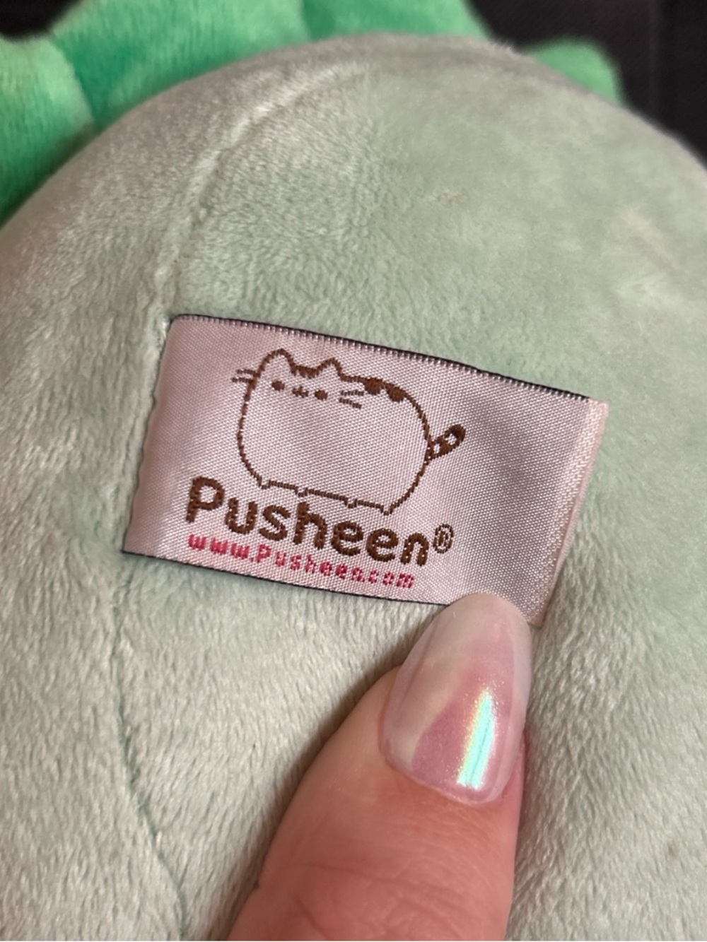 Pusheen Mint Green Dinosaur Plush Pillow - Picture 5 of 7